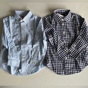 Vineyard Vines and Crew Cuts button shirts 2T